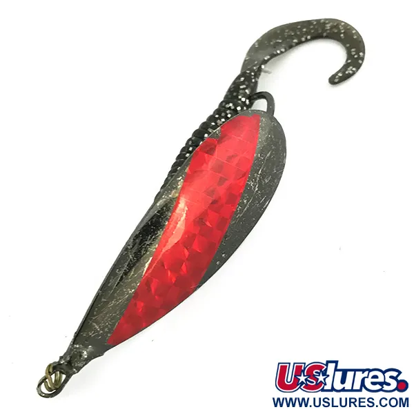 Weedless Johnson Silver Minnow Cuillère, Noir / Rouge, 14g, #7071