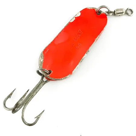 Gibbs Delta Kit-A-Mat #55 Cuillère, Argent/Orange UV, 25g, Glow UV, #7086