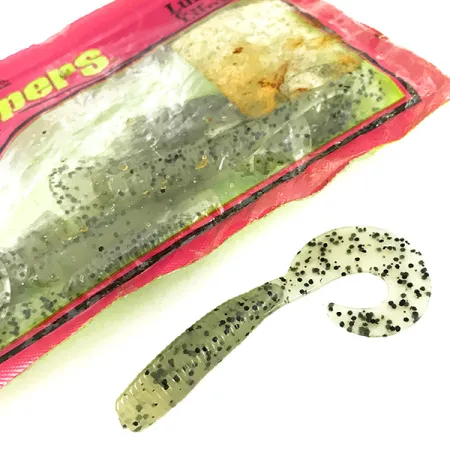 Chompers Single Tail Grub 8pcs Leurres Souples, Chartreuse Pepper, #7088