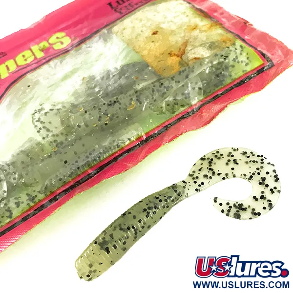 Chompers Single Tail Grub 8pcs Leurres Souples, Chartreuse Pepper, #7088