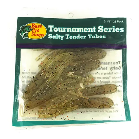 Bass Pro Shops Salty Tender Flipping Tubes leurre souple 7pcs