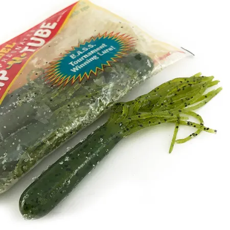 Strike King Flipt-N-Tube Leurre Souple, Green Pumpkin, 13cm, 7pcs, #7090