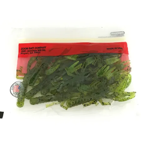 Zoom Lil Critter Craw Leurre Souple, Wat Seed / Chartreuse, 8cm, #7091