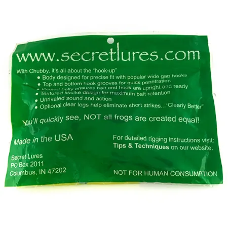 Secret Lures Chubby Frog Grenouille souple, Super Shad, 10cm, #7095