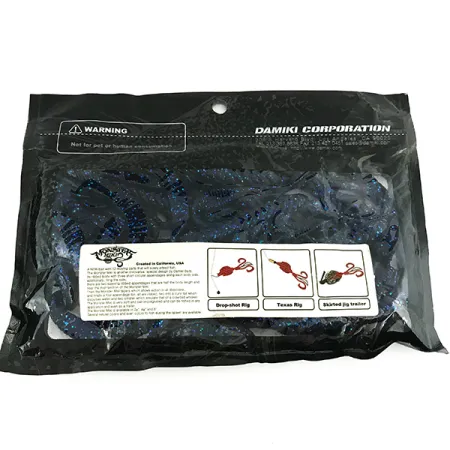 Damiki Monster Miki Leurre souple, Bleu, 18cm, Appendices, #7096