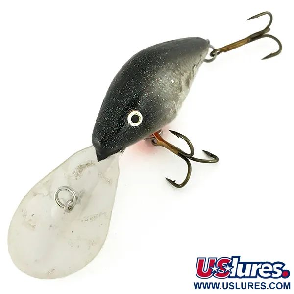 Mann's 30+ Depth Plus Crankbait, Noir-Argent, 14g, Plongeant, #7103