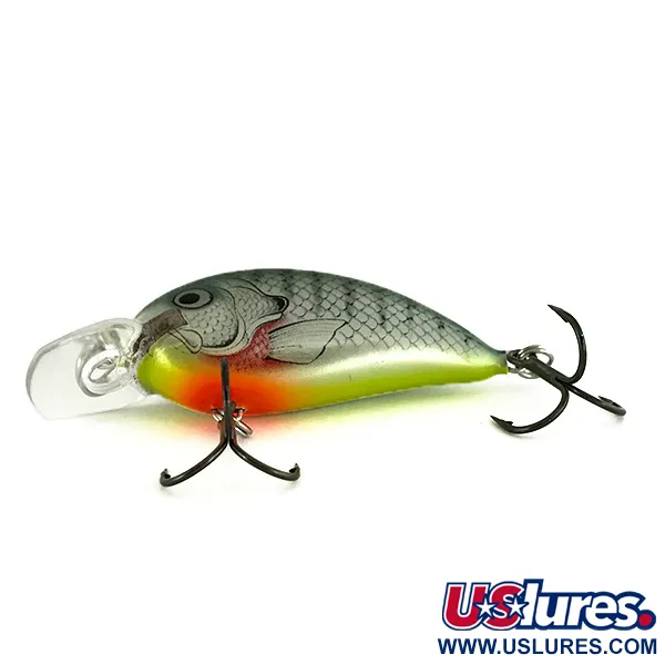 Bagley Pro Sunny B Squarebill Crankbait, Vert Argent, 8,5g, Balsa, #7107