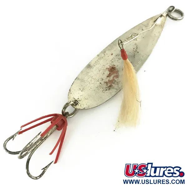 Johnson Silver Minnow Cuillère, Argent, 31g, Teaser plume, #7108