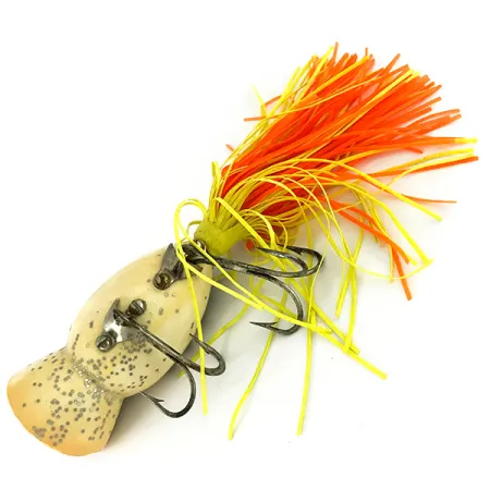 Fred Arbogast Hula Popper Leurre Surface, Frog, 14g, Jupe, #7126
