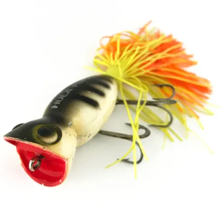 Fred Arbogast Hula Popper Leurre Surface, Frog, 14g, Jupe, #7126