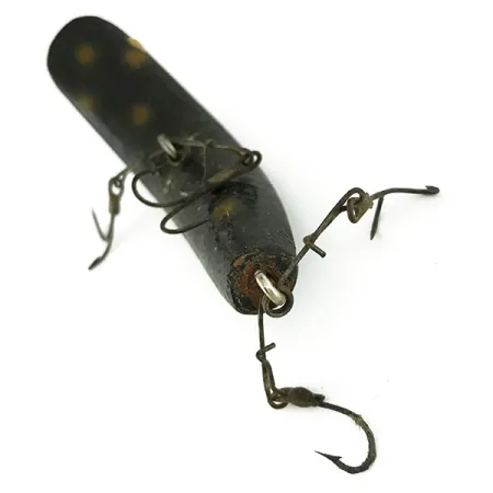 Helin FlatFish Leurre Bois, Noir-Jaune, 10g, Spreader-Bar, #7127