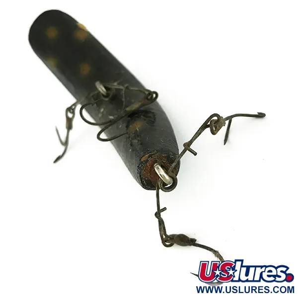 Helin FlatFish Leurre Bois, Noir-Jaune, 10g, Spreader-Bar, #7127