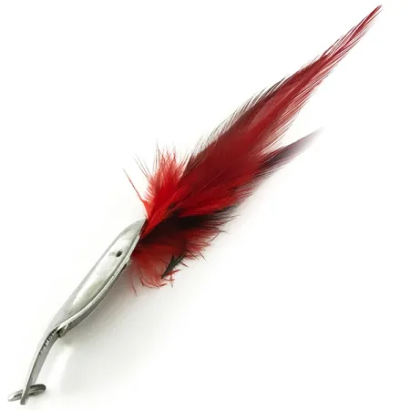 Pflueger Weedless Chum Cuiller, Nickel / Rouge, 14g, Anti-herbe, #7150
