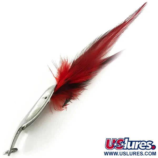 Pflueger Weedless Chum Cuiller, Nickel / Rouge, 14g, Anti-herbe, #7150