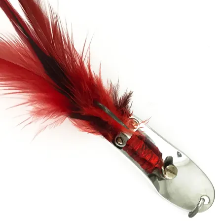 Pflueger Weedless Chum Cuiller, Nickel / Rouge, 14g, Anti-herbe, #7150