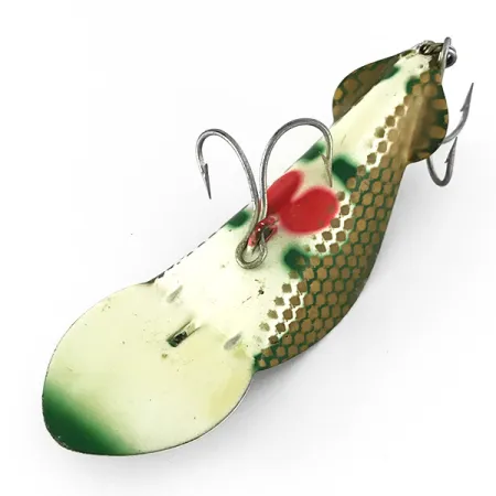 Buck Perry Spoonplug, Blanc/Vert/Rouge, 21g, Pêche de structure, #7152