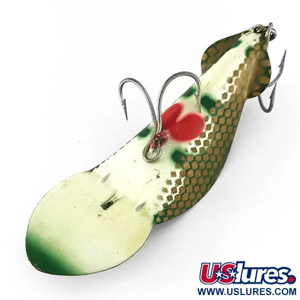 Buck Perry Spoonplug, Blanc/Vert/Rouge, 21g, Pêche de structure, #7152