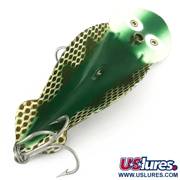 Buck Perry Spoonplug, Blanc/Vert/Rouge, 21g, Pêche de structure, #7152