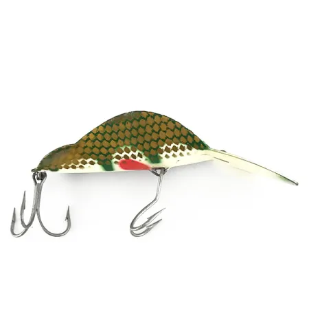 Buck Perry Spoonplug, Blanc/Vert/Rouge, 21g, Pêche de structure, #7152