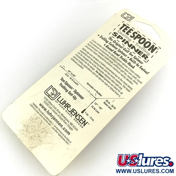 Luhr Jensen Tee Spoon 4 Cuillère, Nickel, 10g, Design Golf Tee, #7154