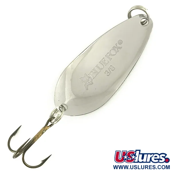 Blue Fox Strobe Tear Drop Cuillère, Noir/Blanc/Nickel, 11g, #7166