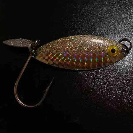 Flashy Fish Lures Flashy Fish Cuillère, Or / Argent, 6g, #7173