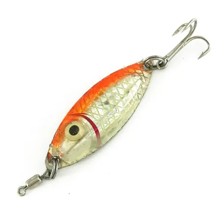 Other Premium Bass Minnow Jig, Argent Miroir / Orange, 6,5g, #7174