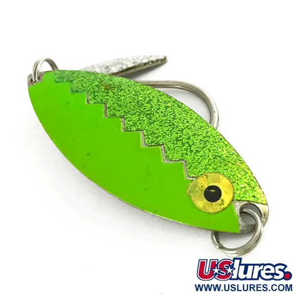 Flashy Fish Lures Flashy Fish Cuiller traîne, Vert/Nickel, 6g, #7201