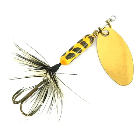 Cuillère Worden’s Original Rooster Tail, Gold/Yellow, 3,6g, #7202