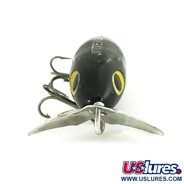 Fred Arbogast Jitterbug Leurre Surface, Noir, 10g, Vintage, #7214