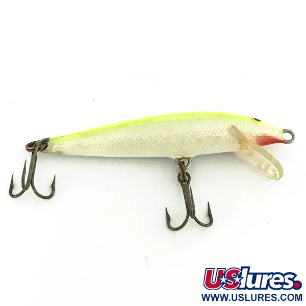 Rapala Original Floater F7 Minnow, Glow Chartreuse, 4g, Balsa, #7247