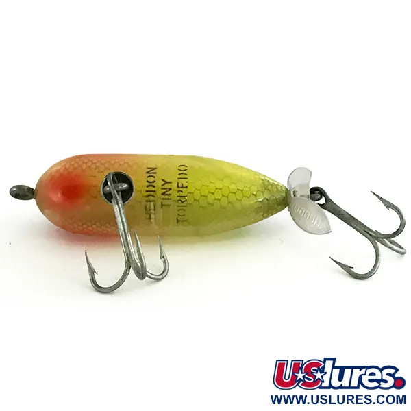 Heddon Tiny Torpedo Leurre de surface, Pike / Red, 7g, Hélice, #7271