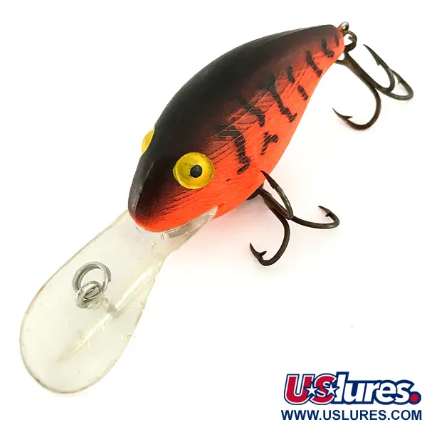 Rebel Deep Wee R Crankbait, Tiger (Red), 10.5g, Plongeant, #7273