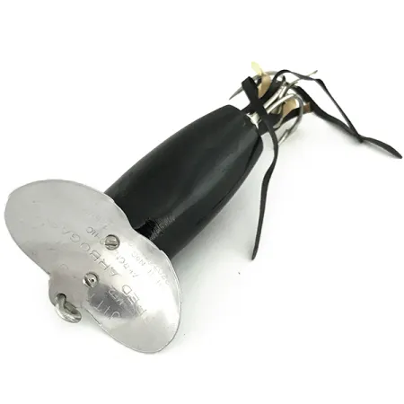 Fred Arbogast Jitterbug Weedless, Noir, 8.5g, anti-herbe, #7275