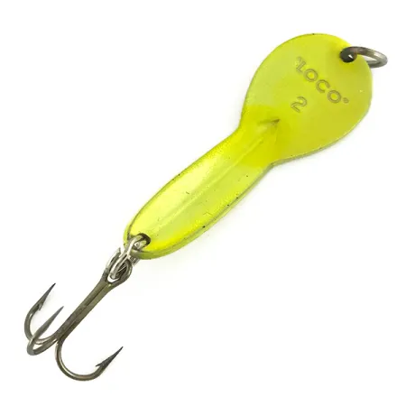 Loco 2 Glen Evans Cuillère, Jaune UV, 7g, Finition UV, #7300