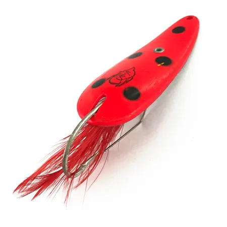 Eppinger Weedless Dardevle Imp Cuillère, Rouge/Noir/Nickel, 11g, #7318