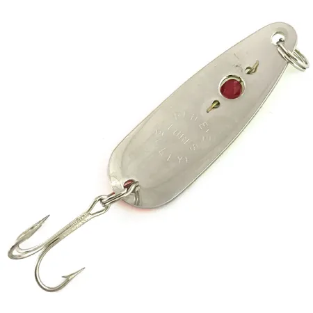 Red Eye Lures Red Eye Evil Eye Cuiller, Jaune/Orange/Nickel, 14g, #7319