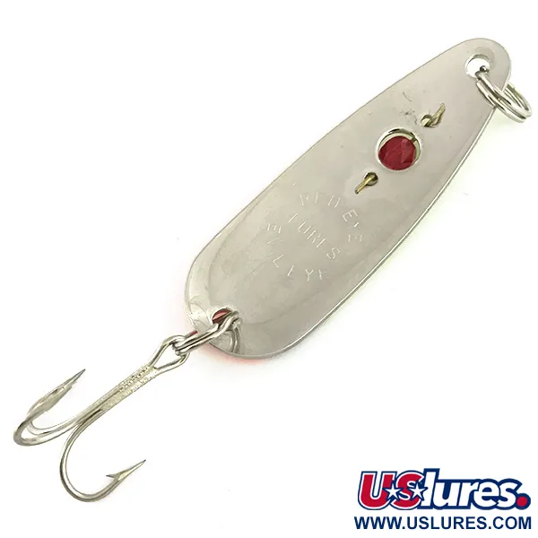 Red Eye Lures Red Eye Evil Eye Cuiller, Jaune/Orange/Nickel, 14g, #7319