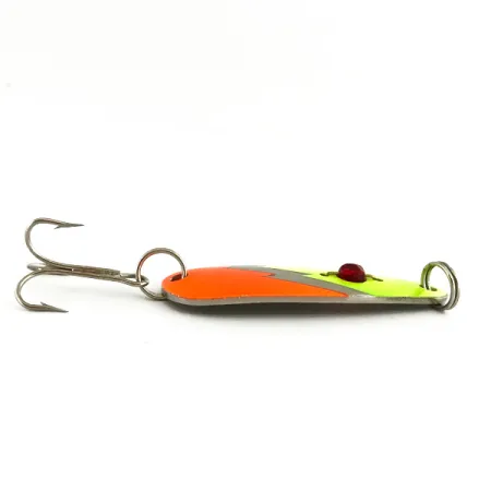 Red Eye Lures Red Eye Evil Eye Cuiller, Jaune/Orange/Nickel, 14g, #7319