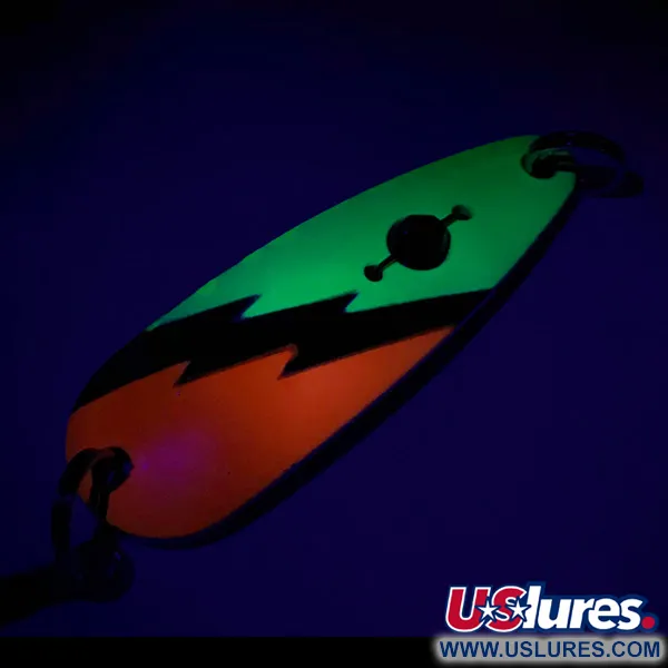 Red Eye Lures Red Eye Evil Eye Cuiller, Jaune/Orange/Nickel, 14g, #7319