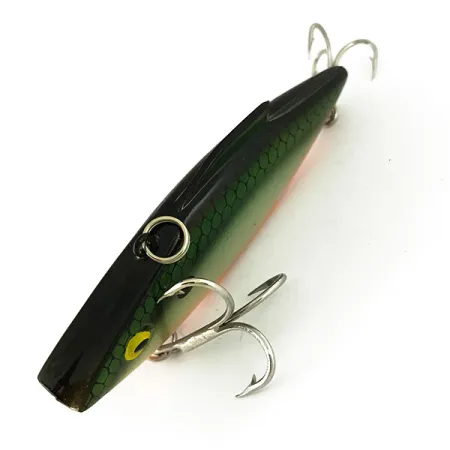 Bill Lewis Rat-L-Trap Lipless Crankbait, Gris/Vert/Orange, 14g, #7326