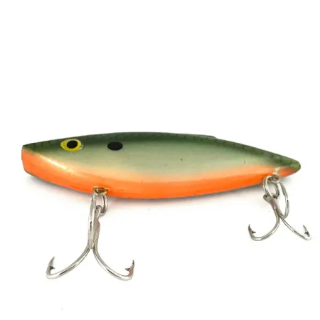 Bill Lewis Rat-L-Trap Lipless Crankbait, Gris/Vert/Orange, 14g, #7326