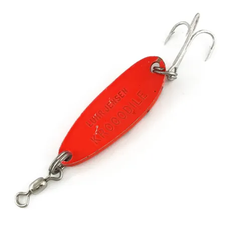 Luhr Jensen Krocodile UV Cuillère, Fluorescent Orange / Black, 9g, #7341