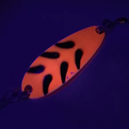Luhr Jensen Krocodile UV Cuillère, Fluorescent Orange / Black, 9g, #7341