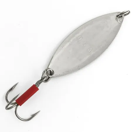 Mepps Spoon 2 Cuiller, Nickel, 9g, Gaine Rouge, #7375