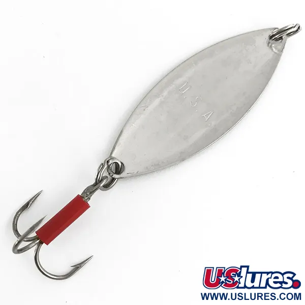 Mepps Spoon 2 Cuiller, Nickel, 9g, Gaine Rouge, #7375