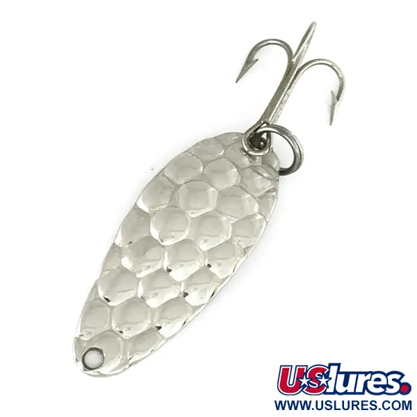 Acme Little Cleo Cuillère, Nickel, 7g, Texture martelée, #7381