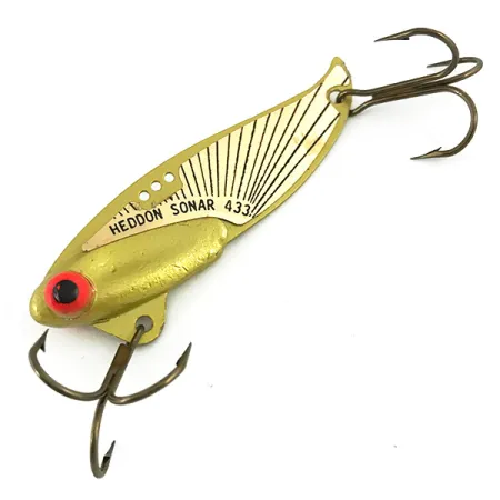 Heddon Sonar 433 Lame Vibrante, Or, 14g, Points d'attache, #7385