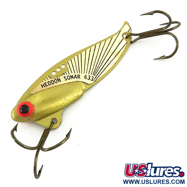 Heddon Sonar 433 Lame Vibrante, Or, 14g, Points d'attache, #7385