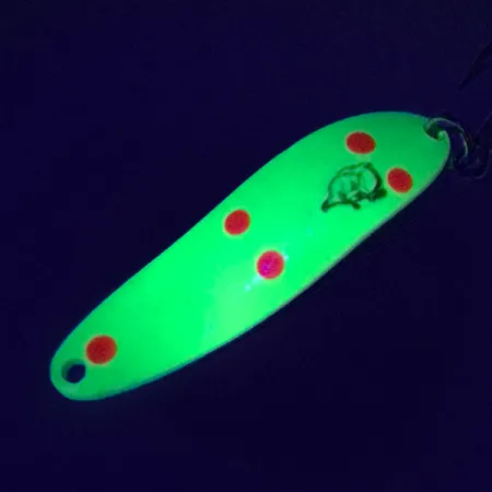 Dardevle Cop-E-Cat 7300 UV Cuillère, Jaune-UV, 10g, Réactif UV, #7396